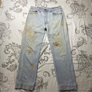 Vintage Levis Blank Tab 505xx
34X30 Measured‎ (32X28 )Thrashed
Paint Jeans USA